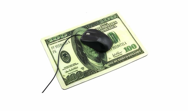 100 Dolar Desenli Mouse Pad - 1
