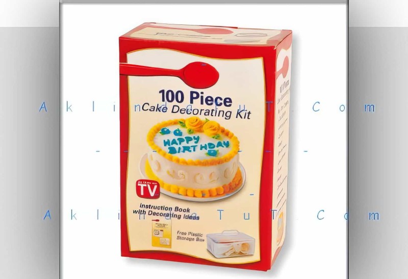 100 Parça Pasta Süsleme Seti Cake Decoratıng Kıt - 1