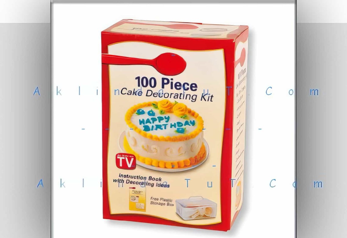 100 Parça Pasta Süsleme Seti Cake Decoratıng Kıt - 1