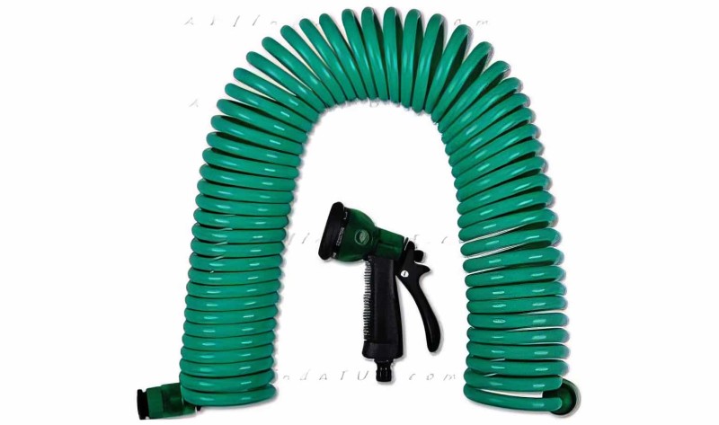 10 Metre Otomatik Toplanan Spiral Hortum Ve 7 Fonksiyonlu Sulama Tabancası - 2