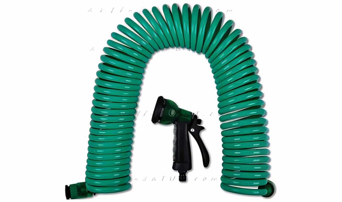 10 Metre Otomatik Toplanan Spiral Hortum Ve 7 Fonksiyonlu Sulama Tabancası - 2
