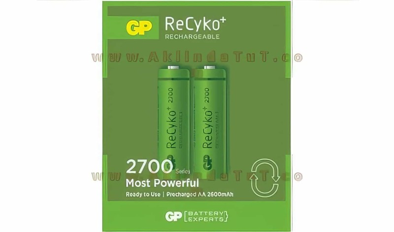 2 Adet Gp Recyko 2700 Serisi Aa Şarjlı Kalem Pil (2600 Mah) - 1