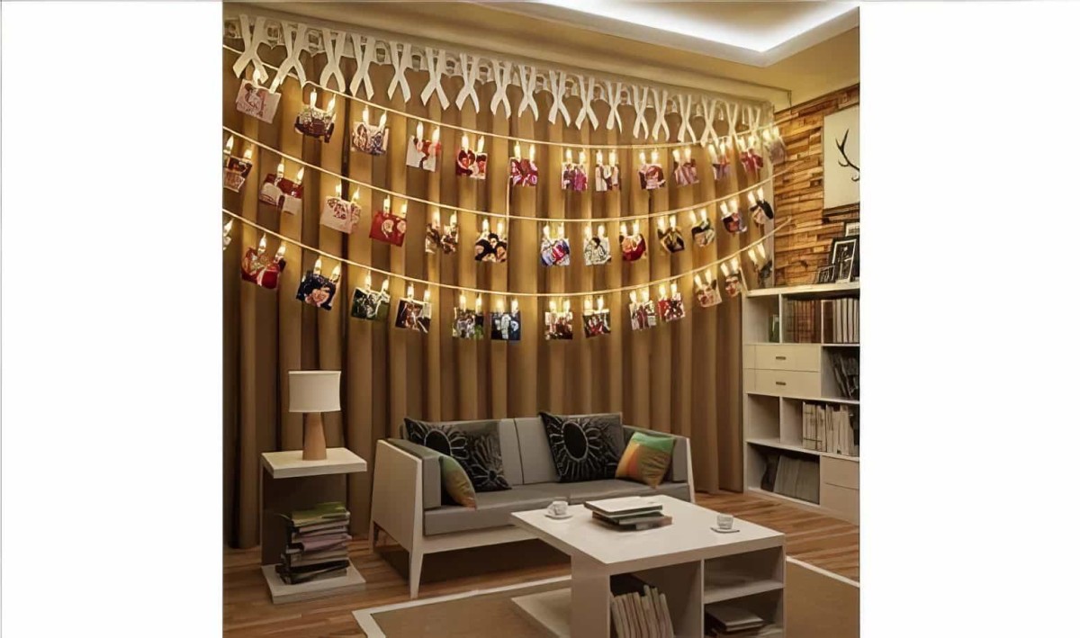 20 Ledli Günışığı Işıklı Fotoğraf Mandalları 3 Metre - 3