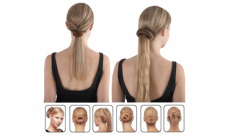 2'li Sihirli Topuz Yapıcı Hairagami Bun Tail - 5