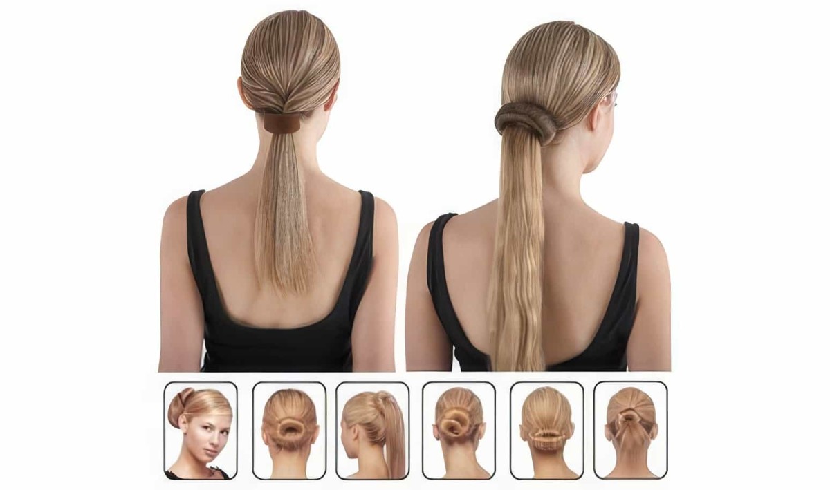 2'li Sihirli Topuz Yapıcı Hairagami Bun Tail - 5