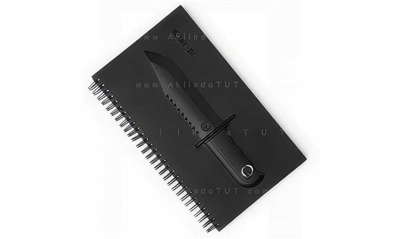 3d Bıçak Tasarımlı Defter - 2