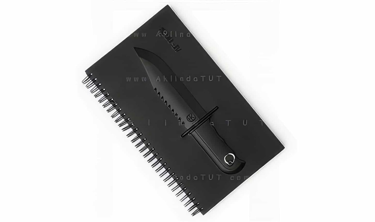 3d Bıçak Tasarımlı Defter - 2