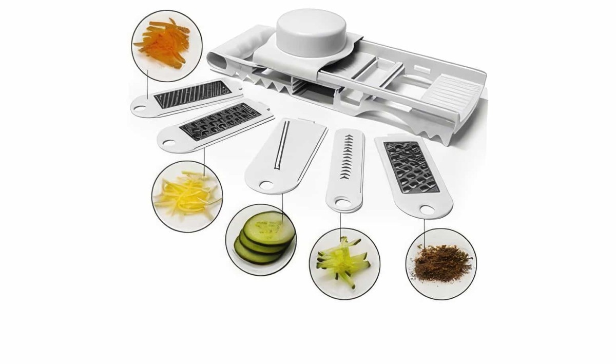 6 Bıçaklı Çok Fonksiyonlu  Rende Dilimleme Seti - 1