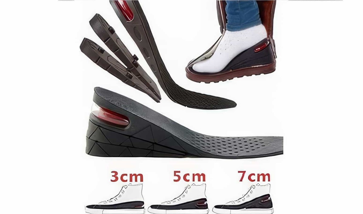 7cm Tam Boy Ayarlanabilir Hava Yastıklı Boy Uzatıcı Tabanlık -ayakkabı Uzatma Tabanlığı Gizli Topuk Taban Yükseltici - 4