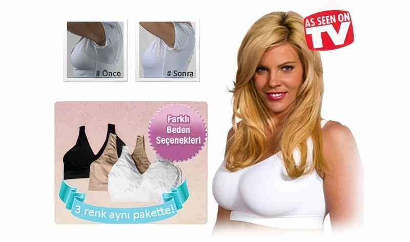 Aire Bra Toparlayıcı Dikişsiz 3 Renk Sütyen Seti - 2