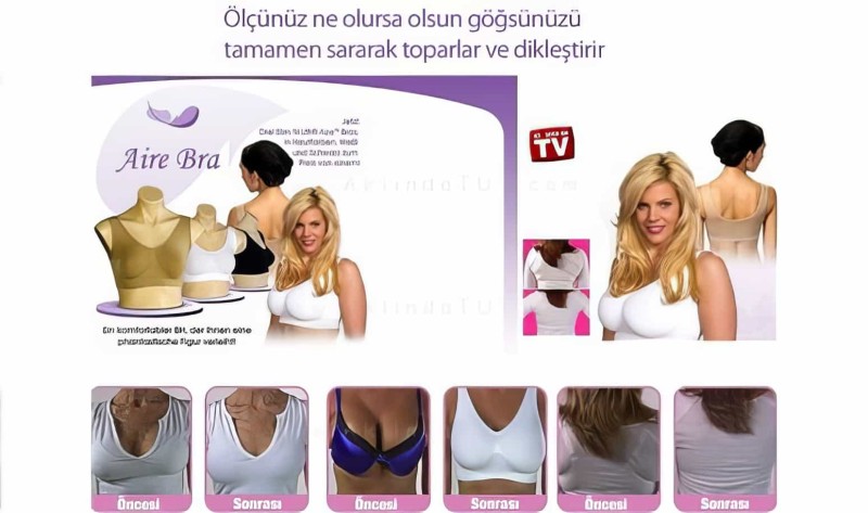 Aire Bra Toparlayıcı Dikişsiz 3 Renk Sütyen Seti - 6