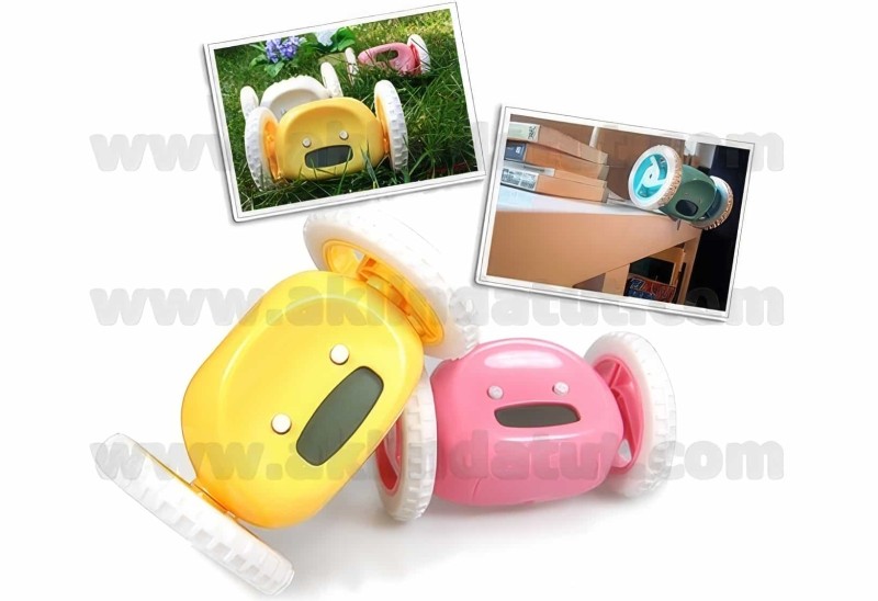 Alarm Çalınca Yüksekten Atlayıp Kaçan Clocky Alarmlı Saat - 3