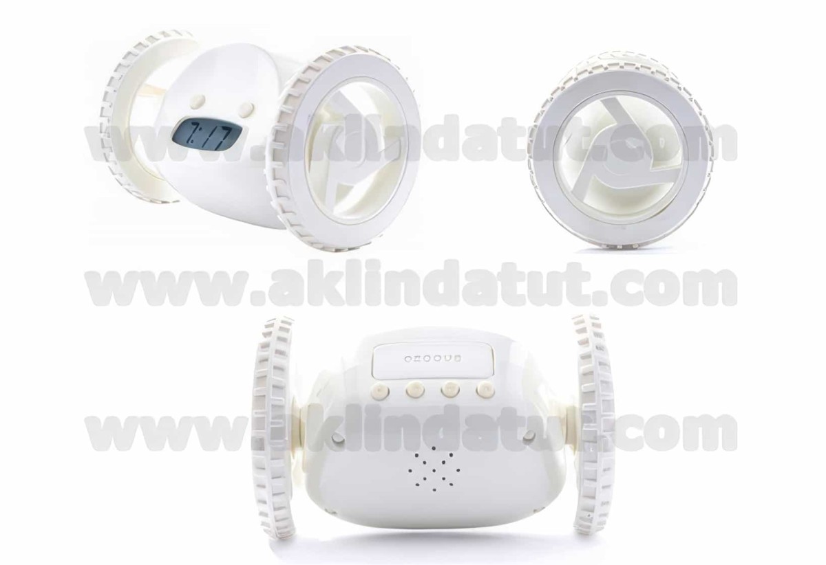 Alarm Çalınca Yüksekten Atlayıp Kaçan Clocky Alarmlı Saat - 6