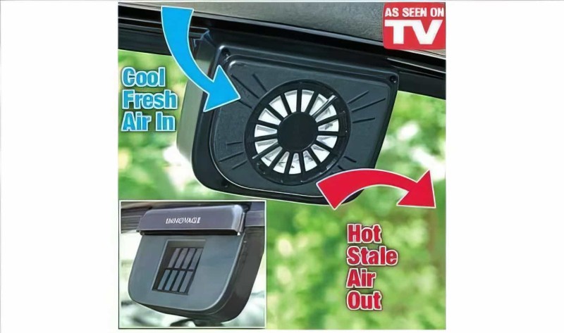 Auto Fan Güneş Enerjisiyle Çalışan Araç İçi Soğutucu - Solar Fan - 1