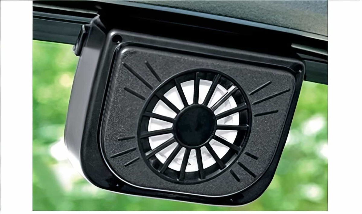 Auto Fan Güneş Enerjisiyle Çalışan Araç İçi Soğutucu - Solar Fan - 2