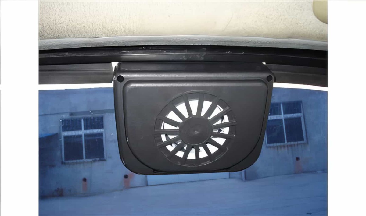Auto Fan Güneş Enerjisiyle Çalışan Araç İçi Soğutucu - Solar Fan - 5
