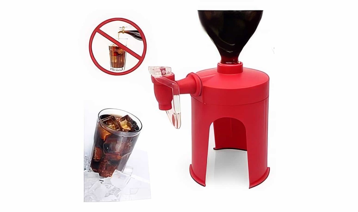 Ayaklı Pet Şişe İçecek Sebili - Mini Coke Dispenser - 1