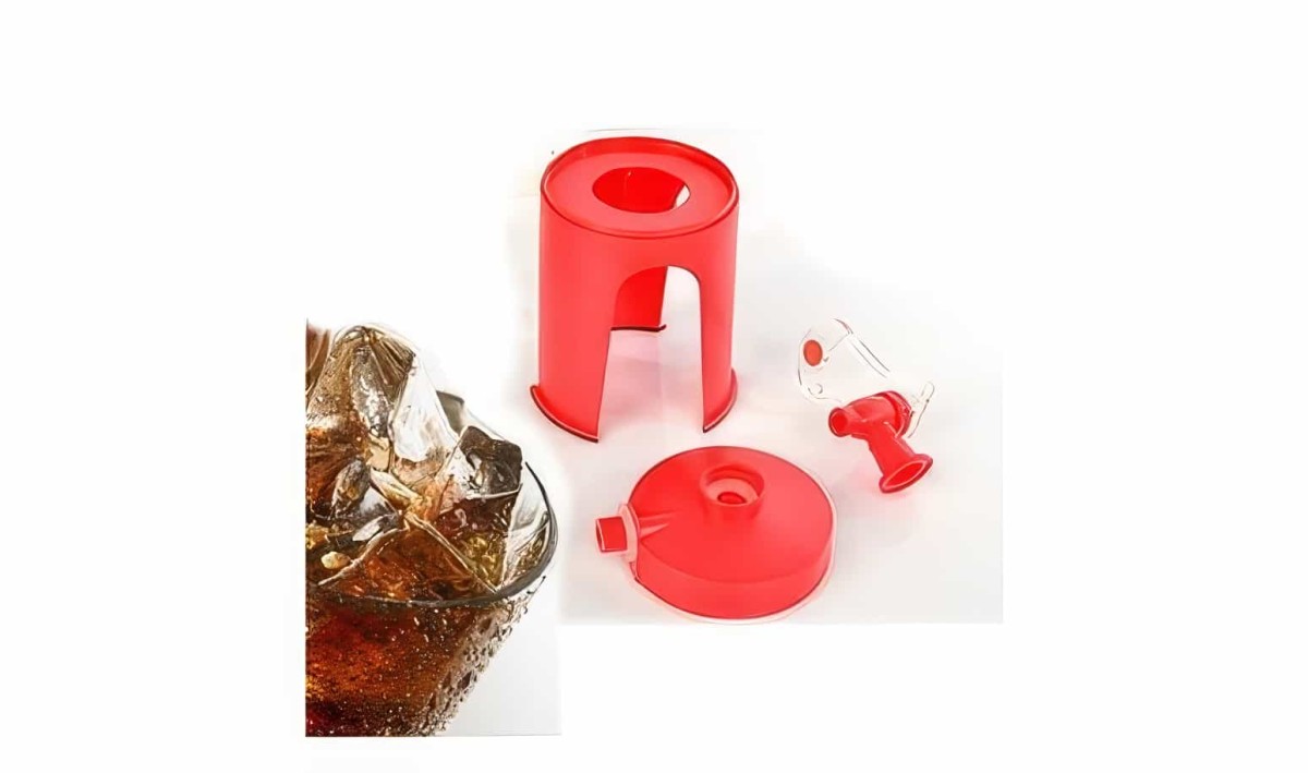 Ayaklı Pet Şişe İçecek Sebili - Mini Coke Dispenser - 3