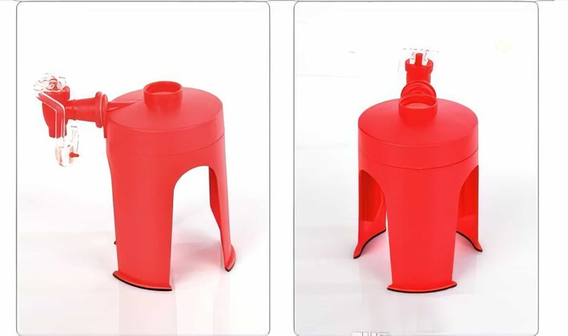Ayaklı Pet Şişe İçecek Sebili - Mini Coke Dispenser - 4