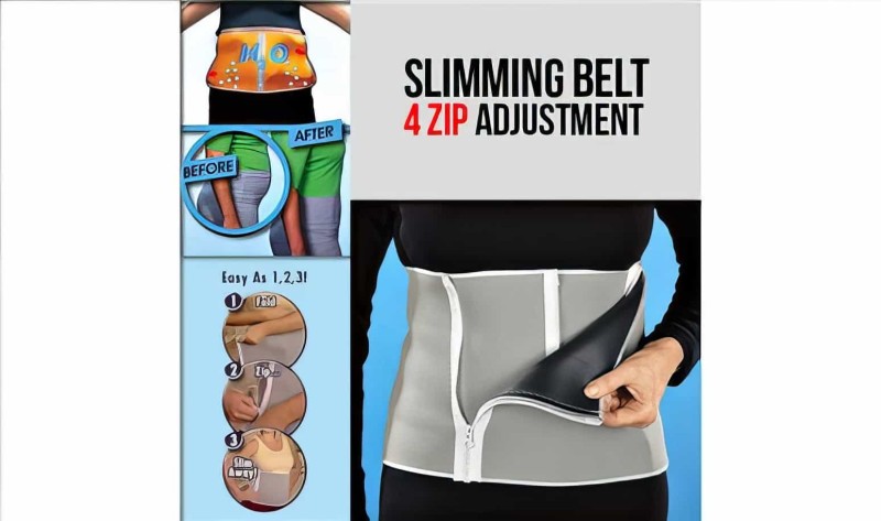 Ayarlanabilir Fermuarlı İnceltici Bel Korsesi Adjustable Slimming Belt 4 Fermuarlı - 1