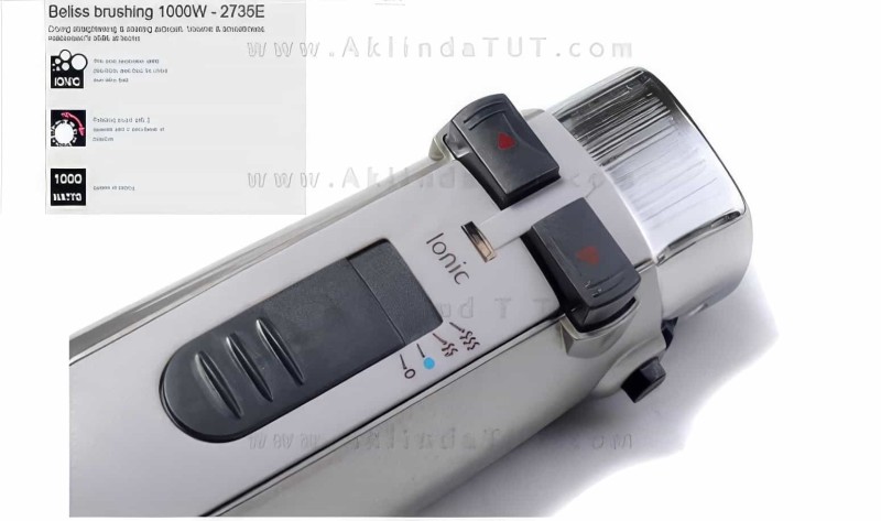 Babyliss Beliss Brushing 1000w 2735e Hava Üflemeli Döner Fırçalı Saç Şekillendirici - 5