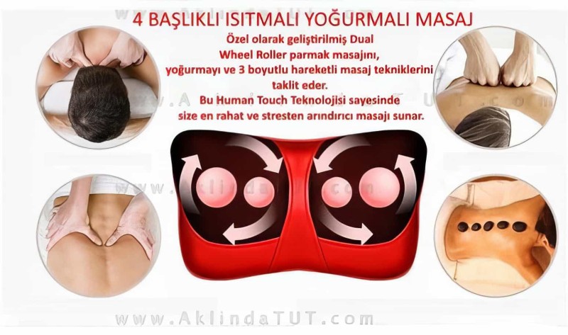 Boyun Masaj Yastığı Ovmalı Ve Isıtmalı - 4