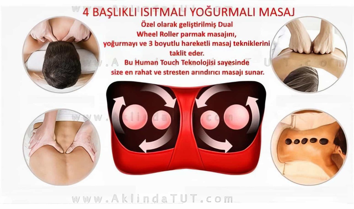 Boyun Masaj Yastığı Ovmalı Ve Isıtmalı - 4
