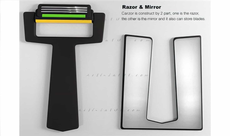 Carzor Kredi Kartı Şeklinde Tıraş Seti - 6