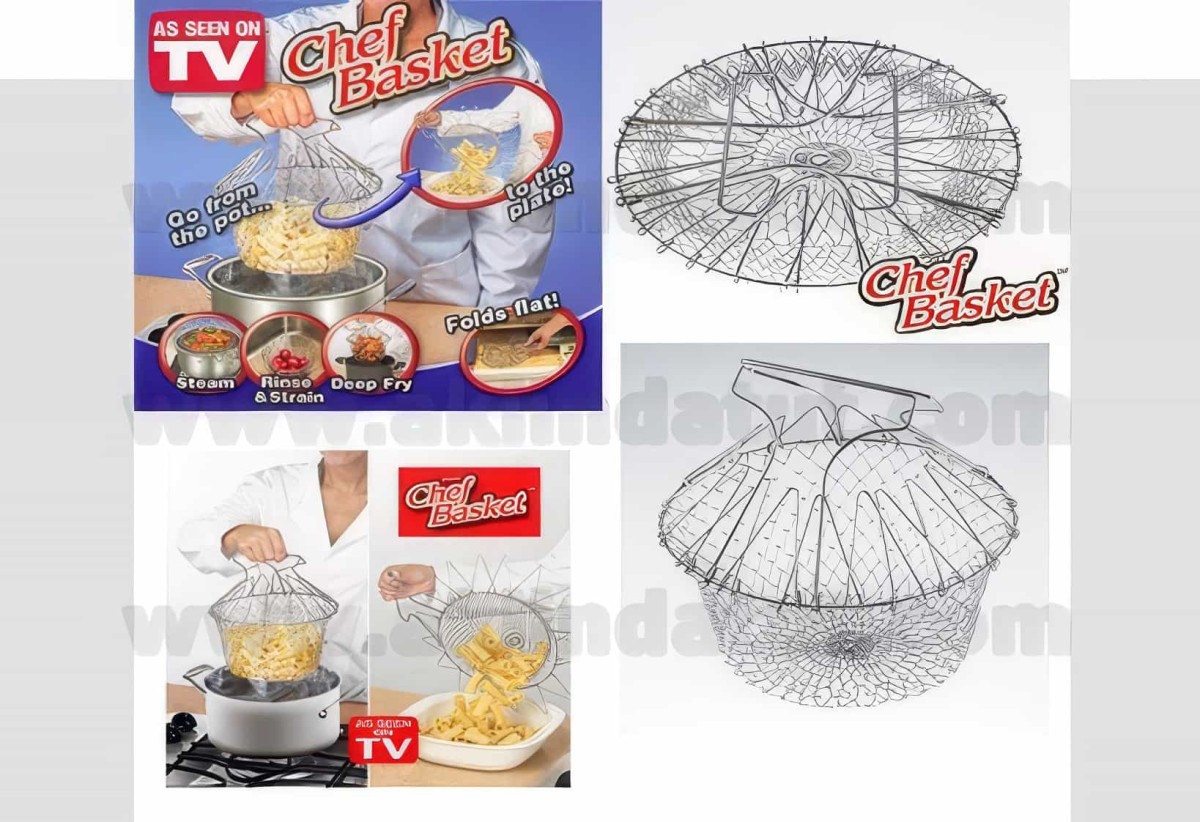 Chef Basket Çok Fonksiyonlu Pratik Süzgeç - 4