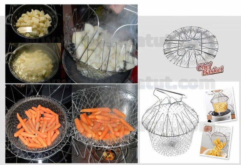 Chef Basket Çok Fonksiyonlu Pratik Süzgeç - 5