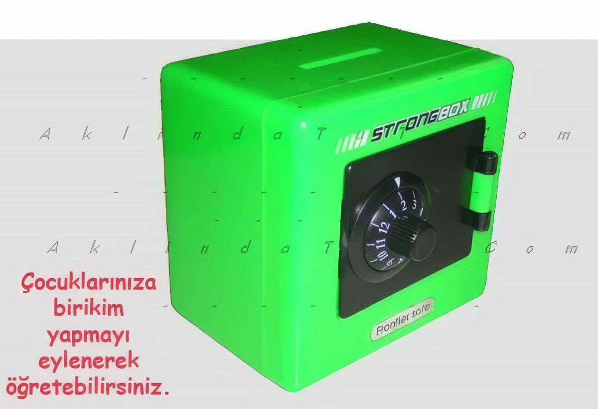 Çocuklar İçin Para Kasası Görünümlü Şifreli Kumbara - 4