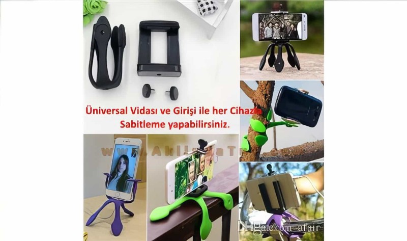 Çok Amaçlı Portatif Esnek Tripod Gekko - 5