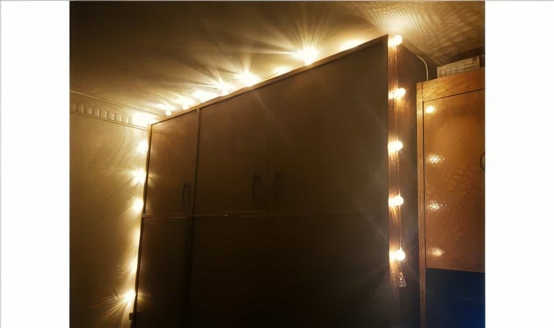 Dekoratif Led Metal Zincir Şerit Toplar - Gümüş Renk 20 Adet - 1