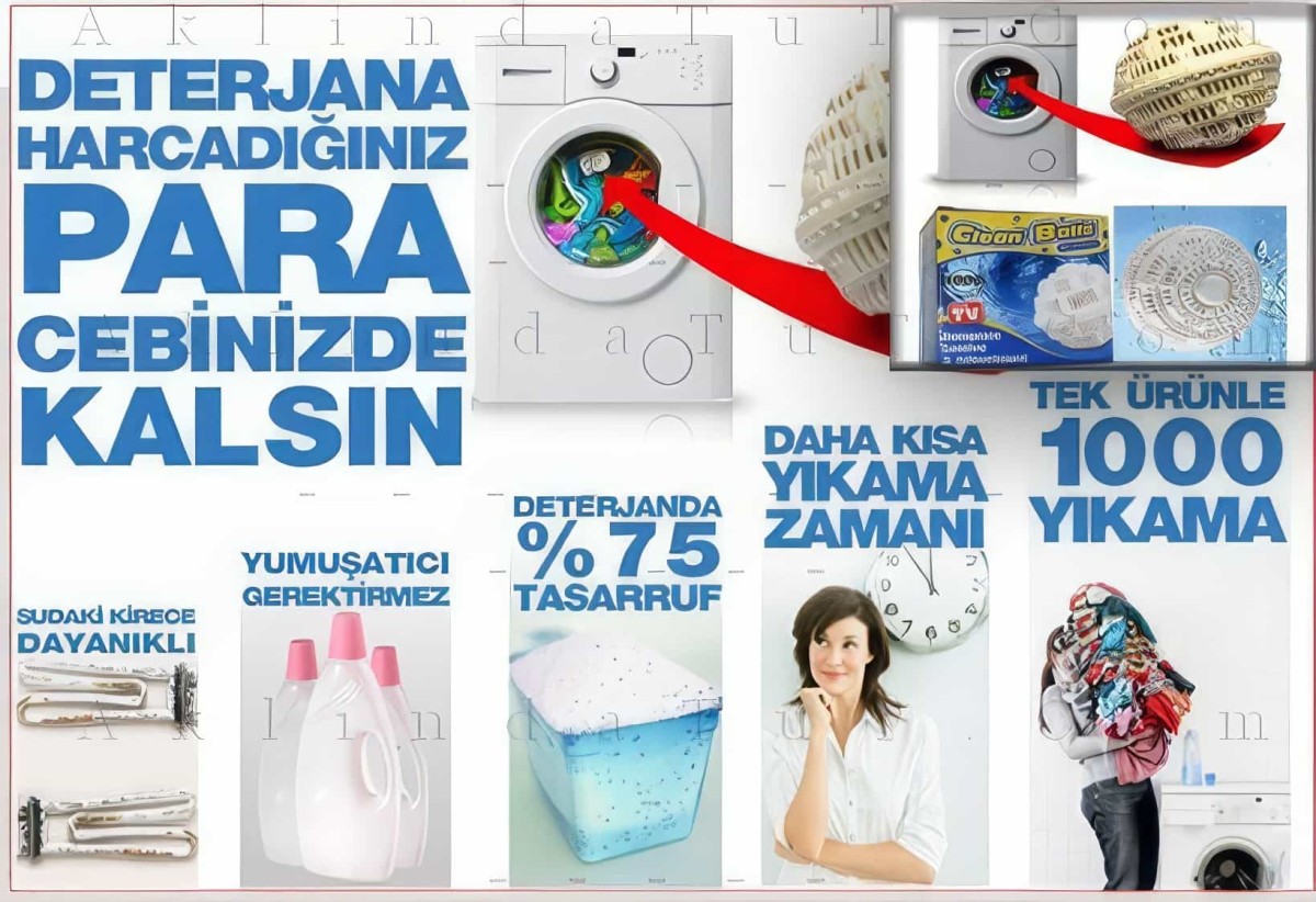 Deterjansız Çamaşır Yıkama Topu - 4