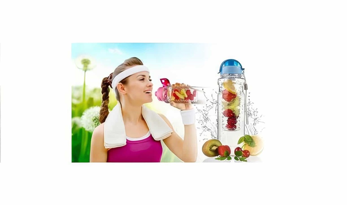Detoks Matara Sağlıklı Yaşam Matarası 750ml - 1