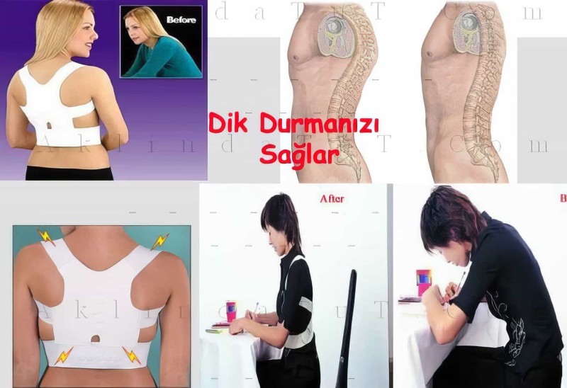 Dik Duruş Korsesi - Bel Destekli Manyetik Sırt Korsesi - 4