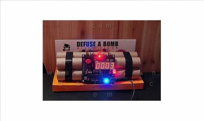 Dinamit Çalar Saat - Defuse A Bomb Alarm Clock - Orjinal - 3