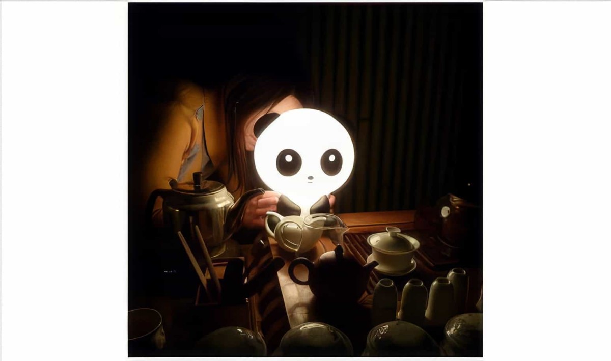 Dokunmatik Dekoratif Panda Gece Lambası - 4