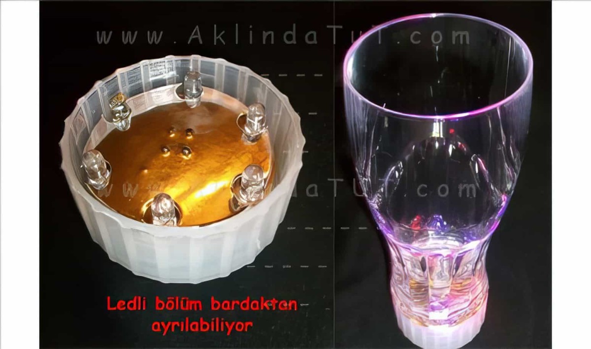 Fancy Light Glass Led Lambalı Bardak - 5