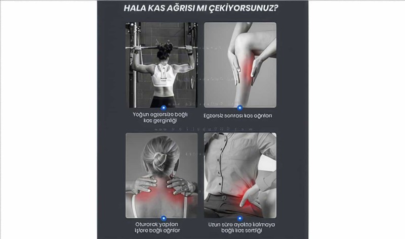 Fascial Gun Darbeli Titreşimli Masaj Tabancası Vurmalı Kas Rahatlatıcı - 6