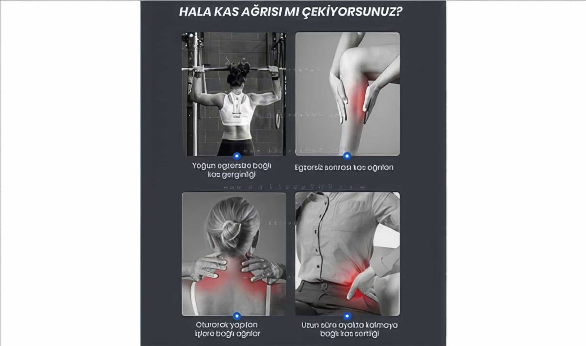 Fascial Gun Darbeli Titreşimli Masaj Tabancası Vurmalı Kas Rahatlatıcı - 6