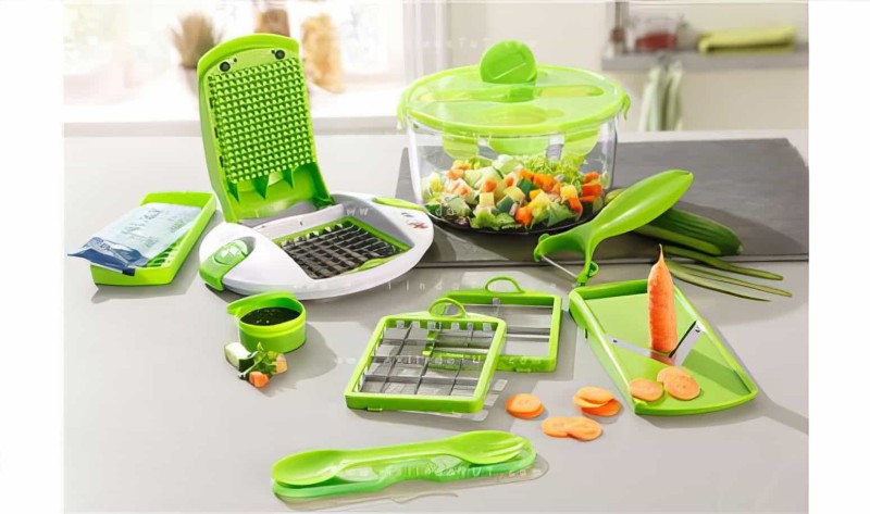 Genius Salat Chef Smart Çok Amaçlı Mekanik Mutfak Şefi Doğrayıcı Ve Dilimleyici - 1