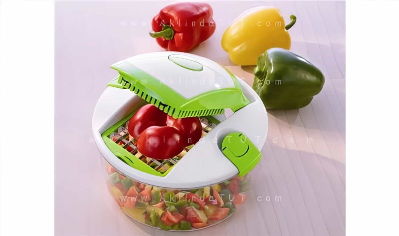Genius Salat Chef Smart Çok Amaçlı Mekanik Mutfak Şefi Doğrayıcı Ve Dilimleyici - 4