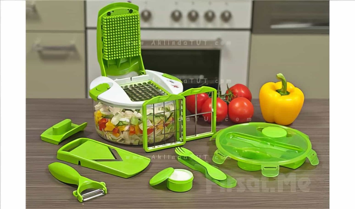 Genius Salat Chef Smart Çok Amaçlı Mekanik Mutfak Şefi Doğrayıcı Ve Dilimleyici - 5
