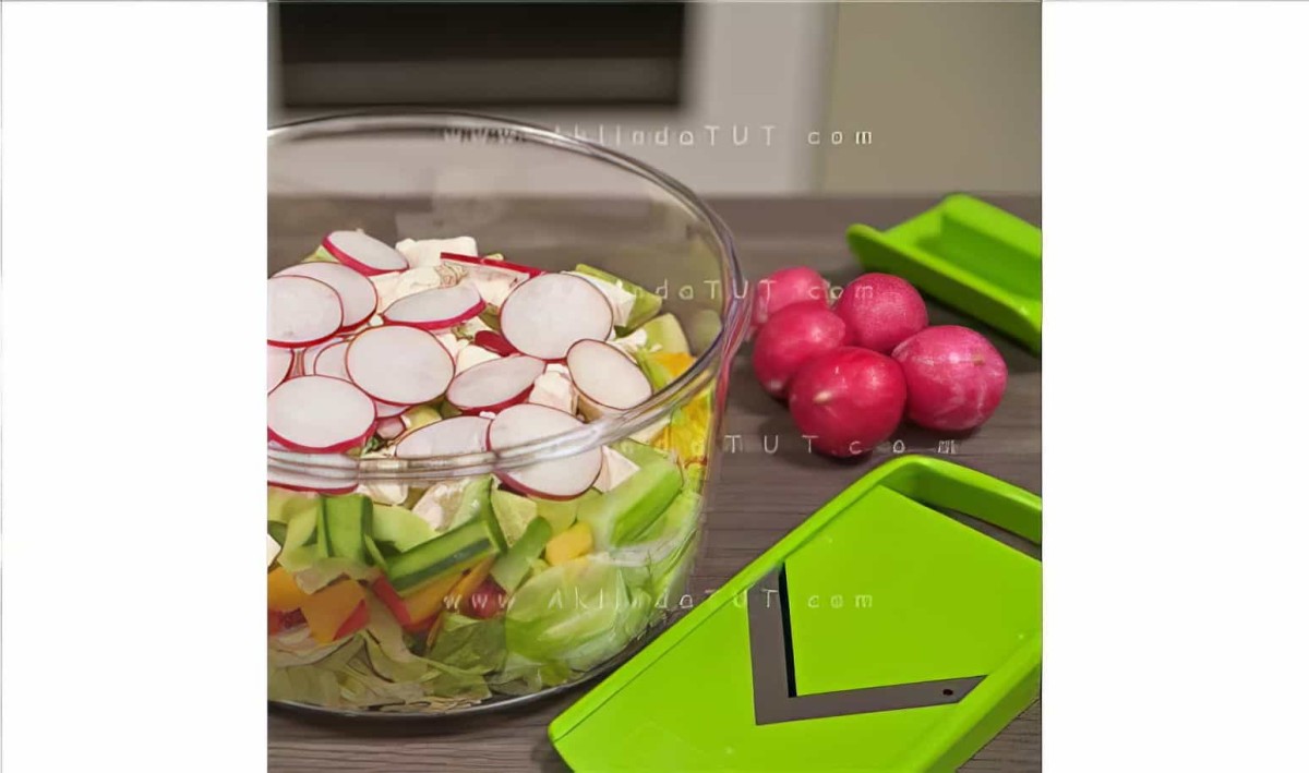Genius Salat Chef Smart Çok Amaçlı Mekanik Mutfak Şefi Doğrayıcı Ve Dilimleyici - 6