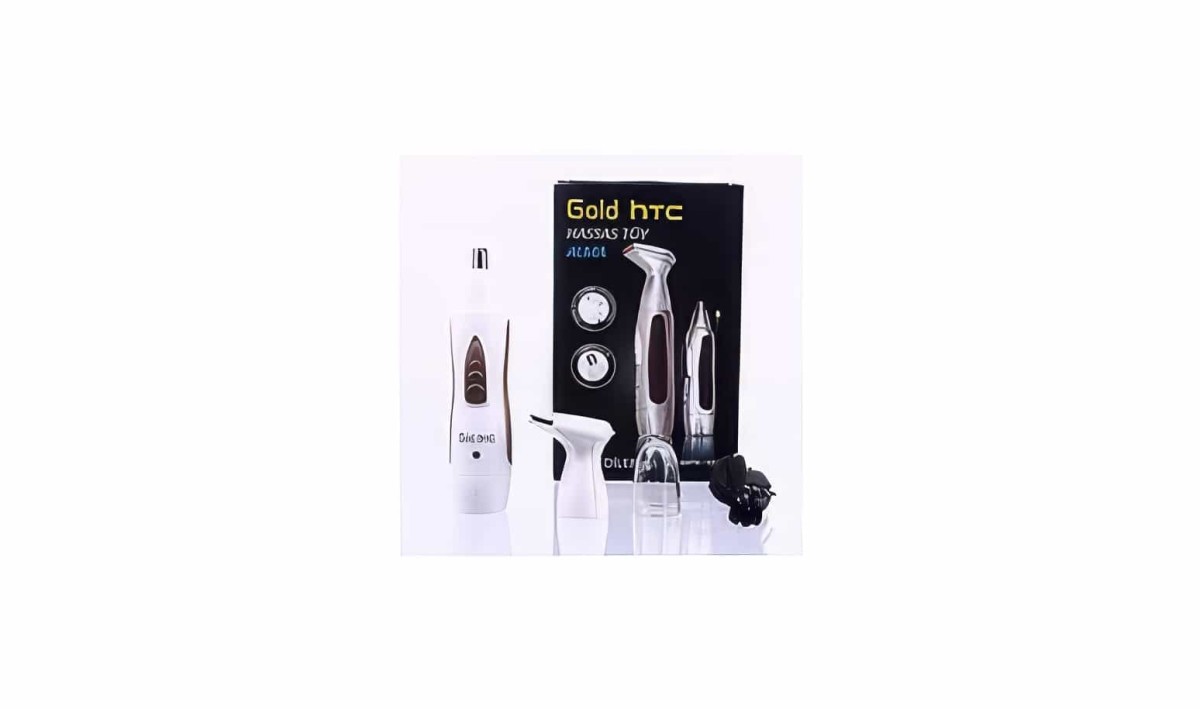 Gold Htc Ghtc-1222 Bıyık Ense Sakal Düzeltme - Kulak Burun Kılı Alma Tüy Kesme Makinesi 2 İn 1 Traş Makinesi - 3