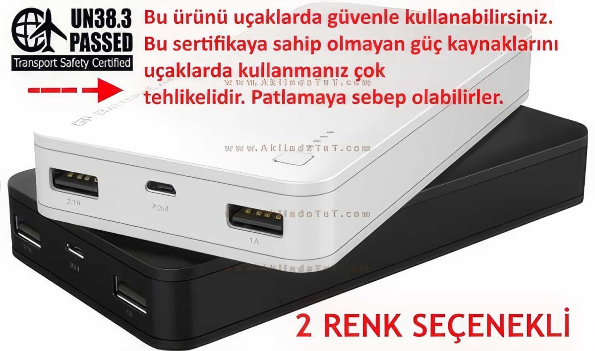 Gp Powerbank 20000 Mah Taşınabilir Şarj Aleti Gp 3c20a - 1
