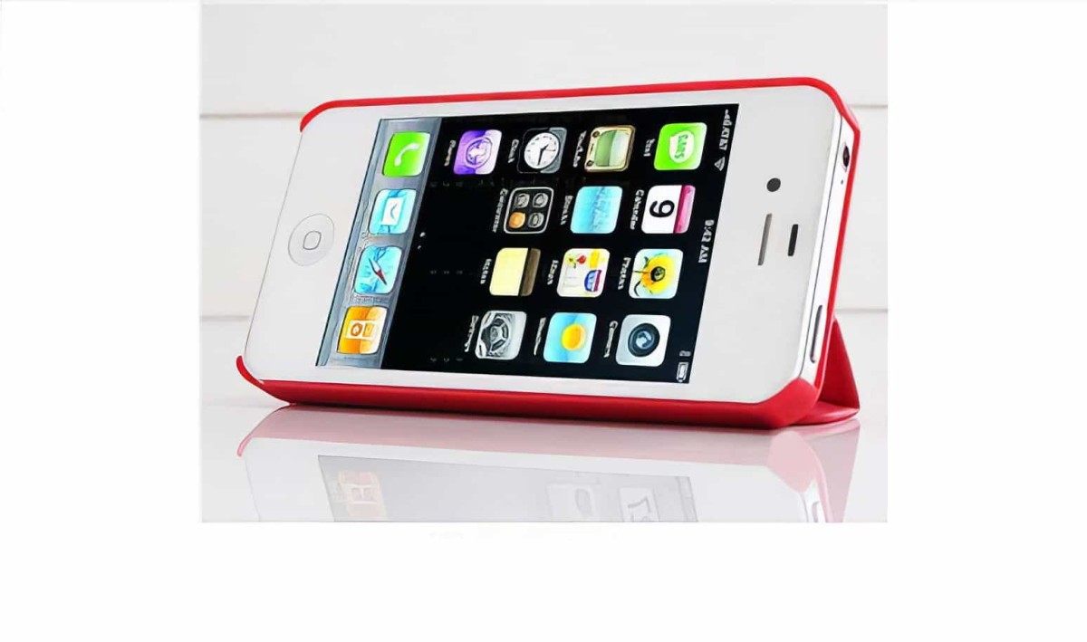 Guoer Mıknatıslı Smart Cover Kılıf İphone 4 Ve 4s İle Uyumlu - 4