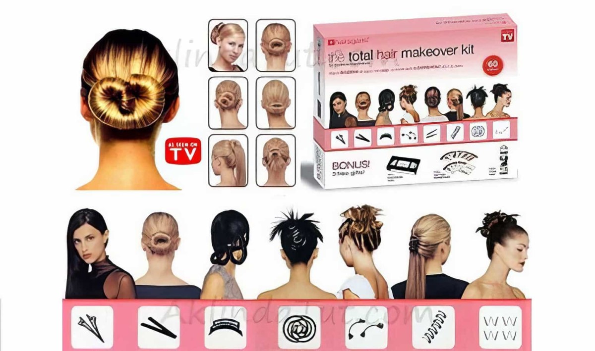 Hairagami Sihirli Saç Şekillendirme Seti - Saç Tokası Seti Total Hair Makeover Kit - 1