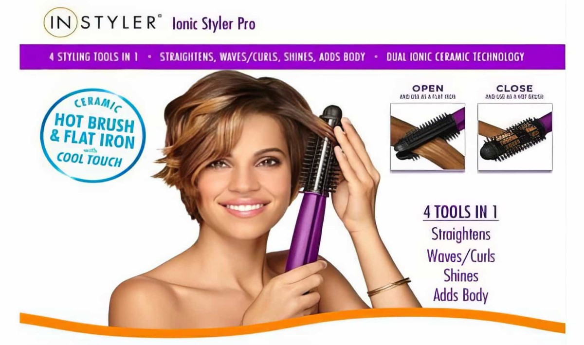 İnstyler İonic Styler - Saç Kıvrımlaştırıcı Ve Düzleştirici Tarak - 1